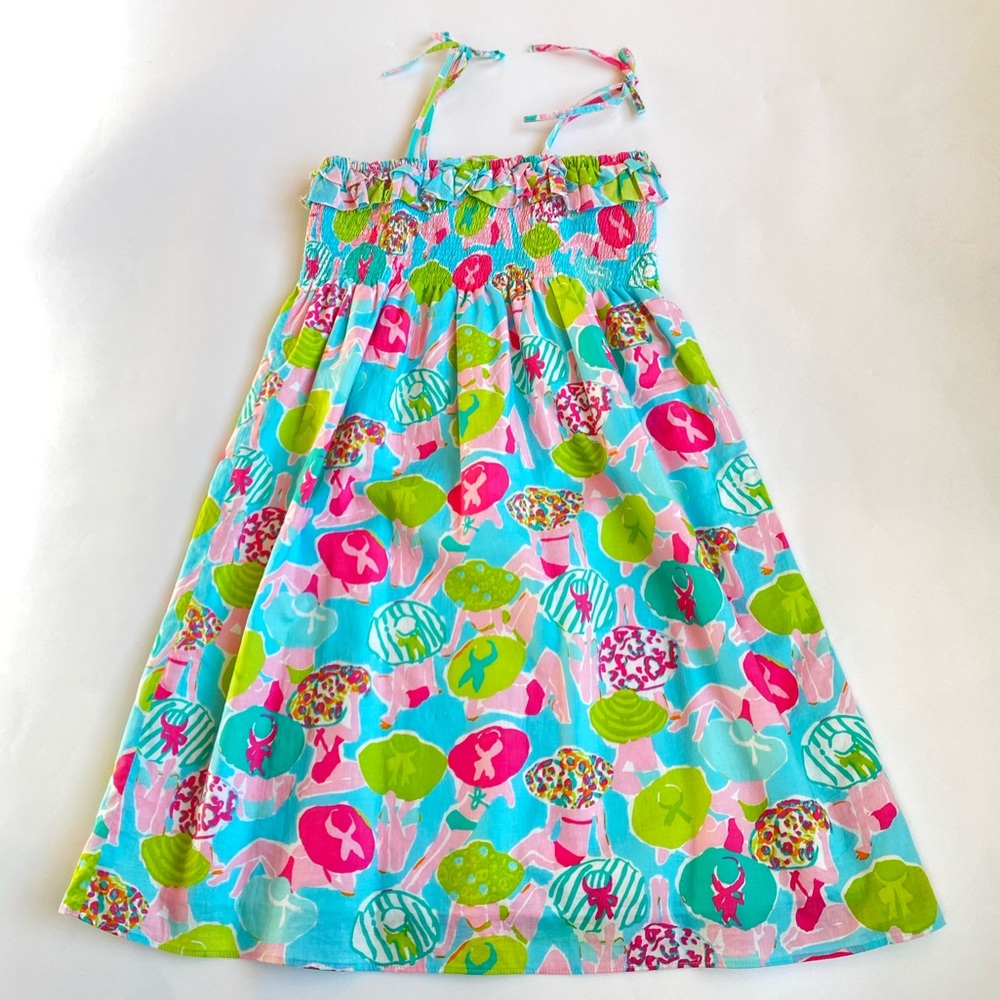 Lilly Pulitzer ruffled spaghetti strap dress